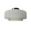 Radiance Ceramic Pleated Semi-Flush Mount