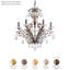 Filigrae 6 Light 22.5in x 26in Chandelier in Heirloom Gold with Clear Heritage Handcut Crystals-1662741044