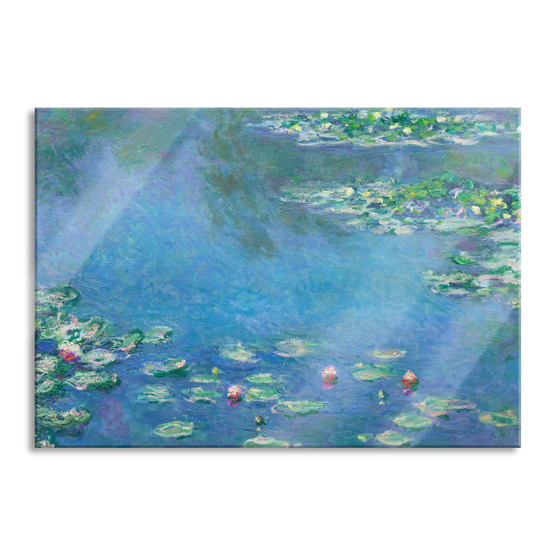 Glasbild Stillleben mit Blumen und Früchten von Claude Monet