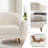 Kaya 35''W Modern Upholstered Accent Chair Boucle-489274826