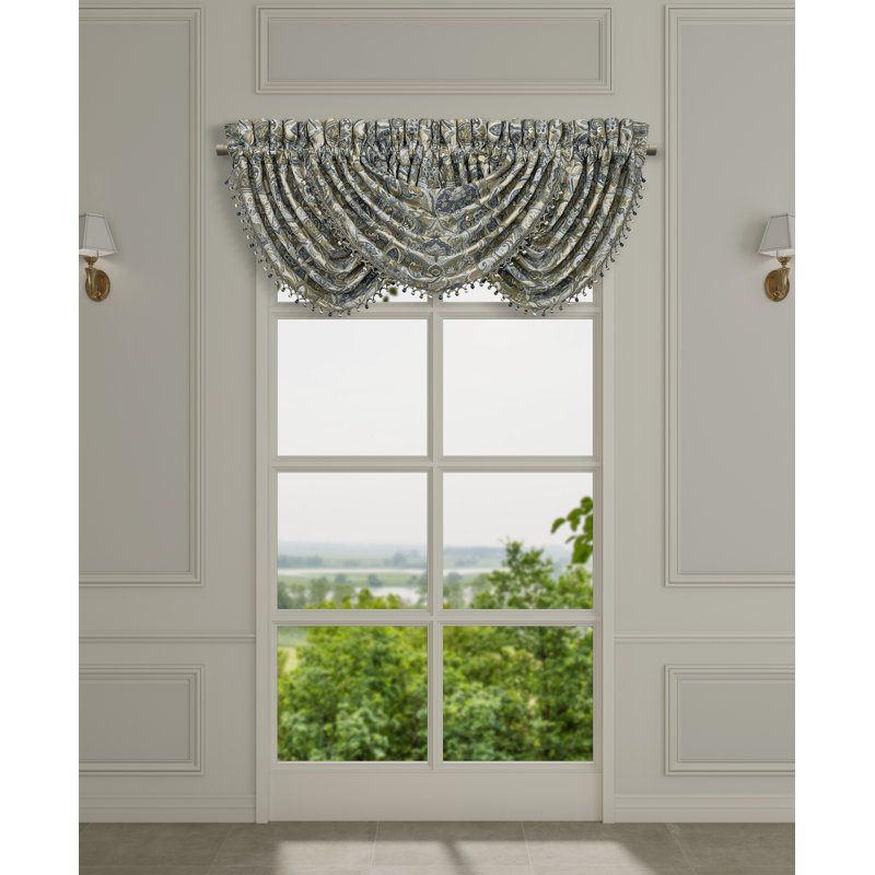 ANZALONE Window Waterfall Valance Spa
