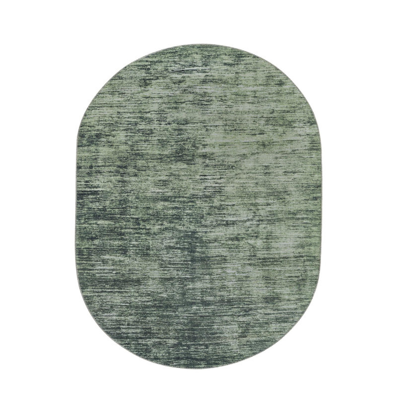 Ikhasa Chenille Abstract Indoor Rug, Oval 7'6" x 10'6"