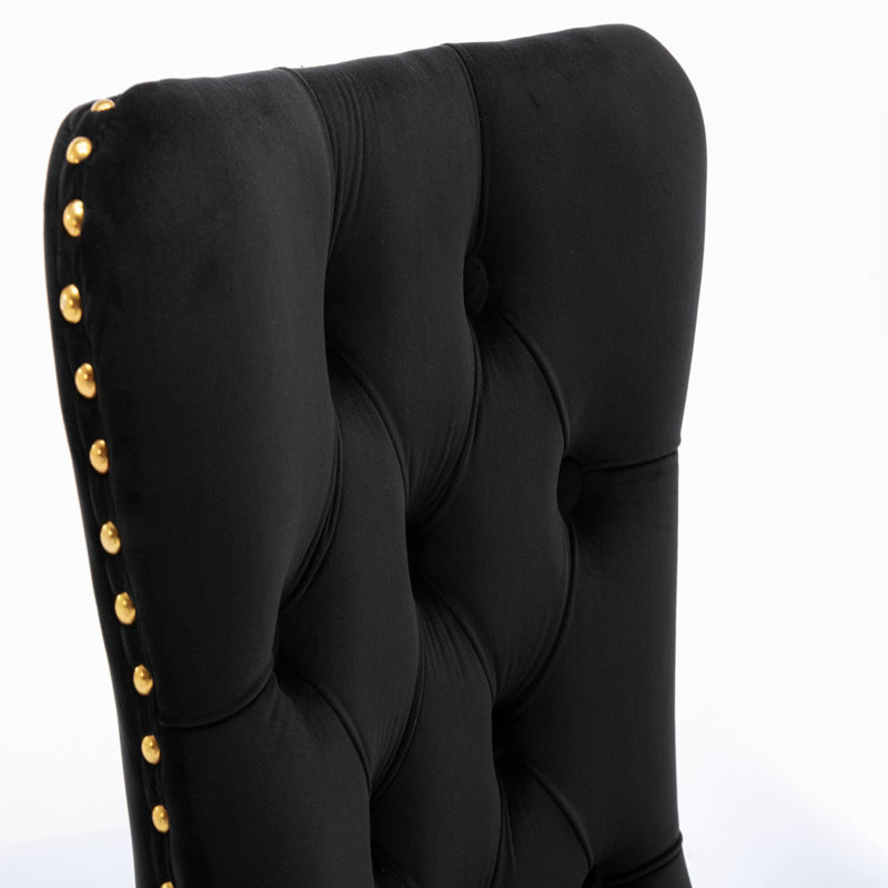 Gigee Dining Chair, Black, Gold