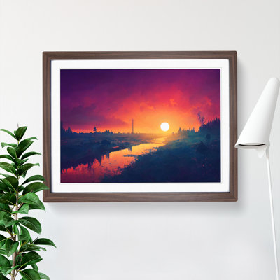 City Sunset - Framed Print