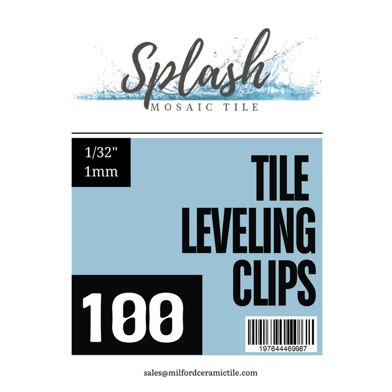 Pinces auto-nivelantes 1/32 "Splash, boîte de 500
