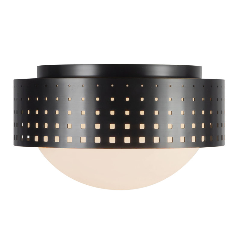 Astoria 10-in Black Flush Mount, Oil Rubbed Bronze