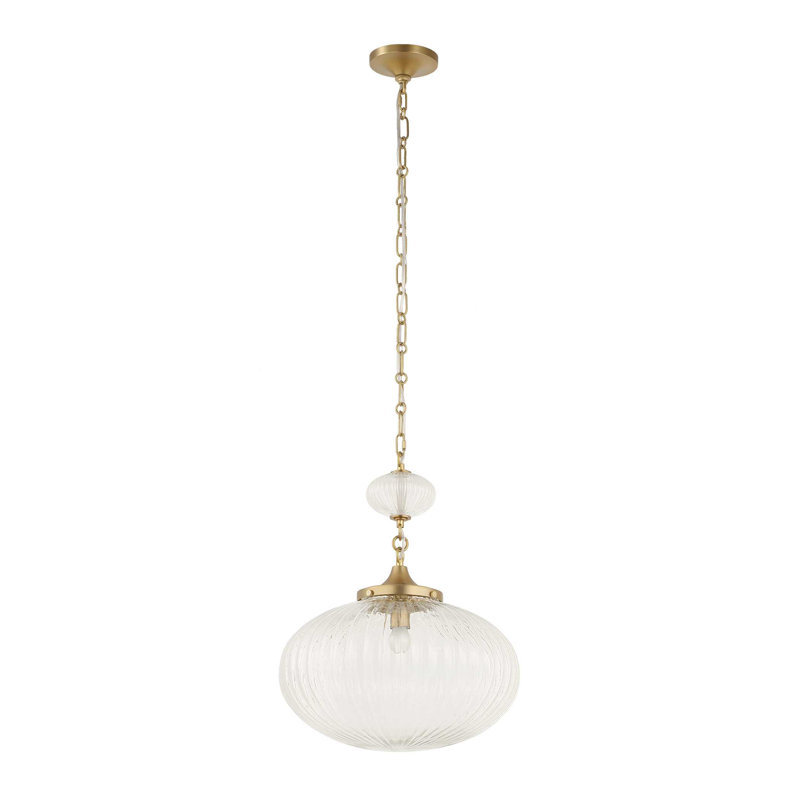 Uttermost Bellaire 1 Light Glass Shade Pendant