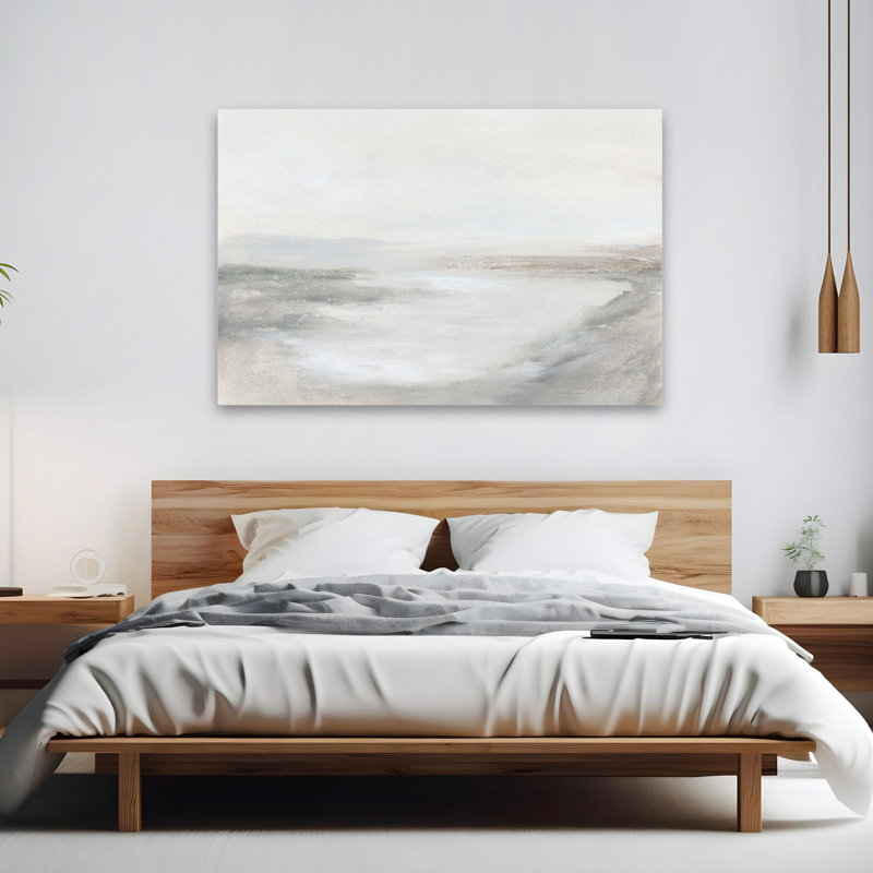 Havre - paysages minimalistes, art blanc neutre, H 40 po x l 60 po