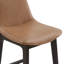 Tabouret de bar en similicuir avec pieds en bois massif-337386955-349192580
