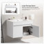 Ensemble de meuble-lavabo simple avec plateau Anahy-2074245579