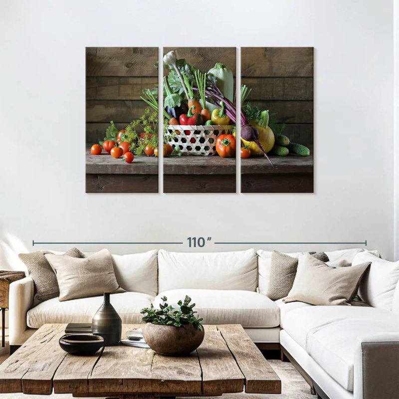 Yarlin Fresh Vegetable Selection, 48" H x 74" W