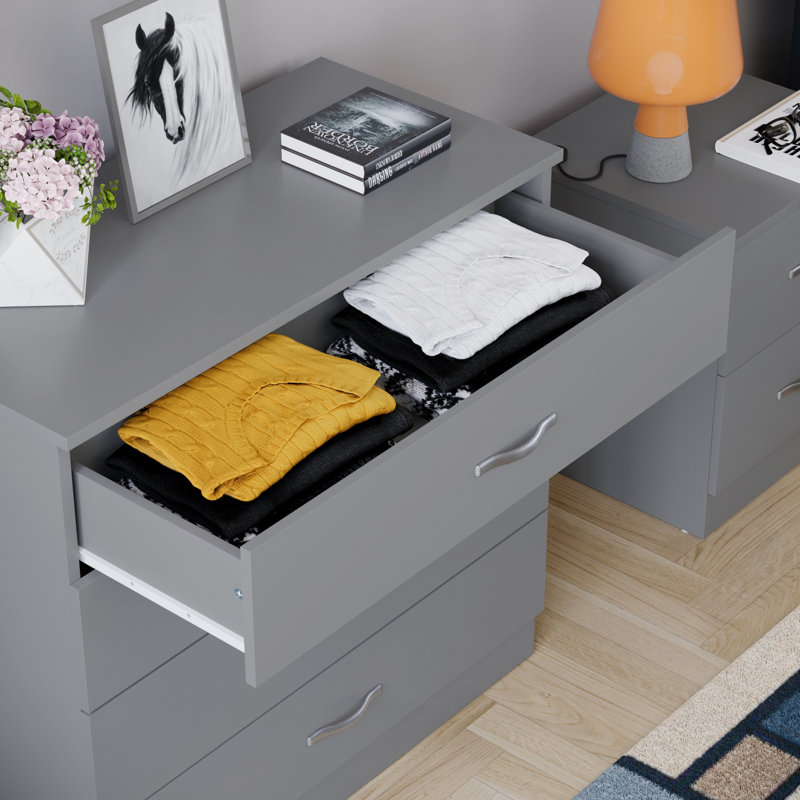 Maybery 4 Drawer Chest, Grey