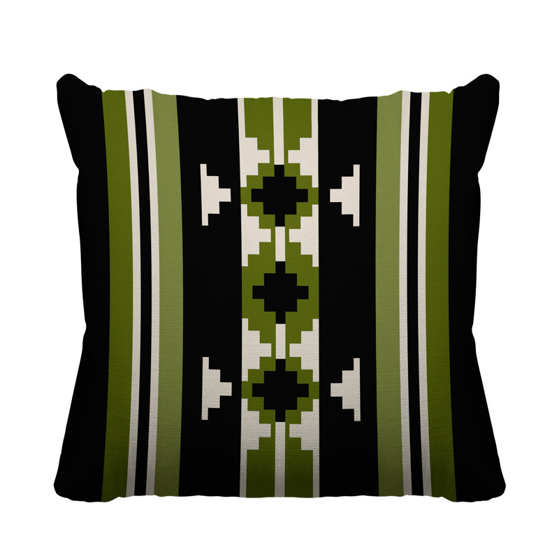 Coussin intérieur / extérieur Sakari, L 19 po x H 19 po, Chartreuse