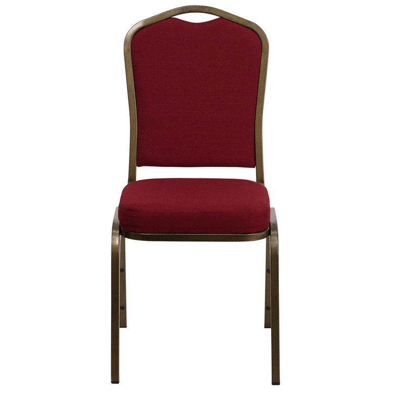 Chaise de banquet empilable Oliverson, Bourgogne, Cuivre, 40