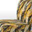 Fauteuil de chambre jaune et noir Painterly