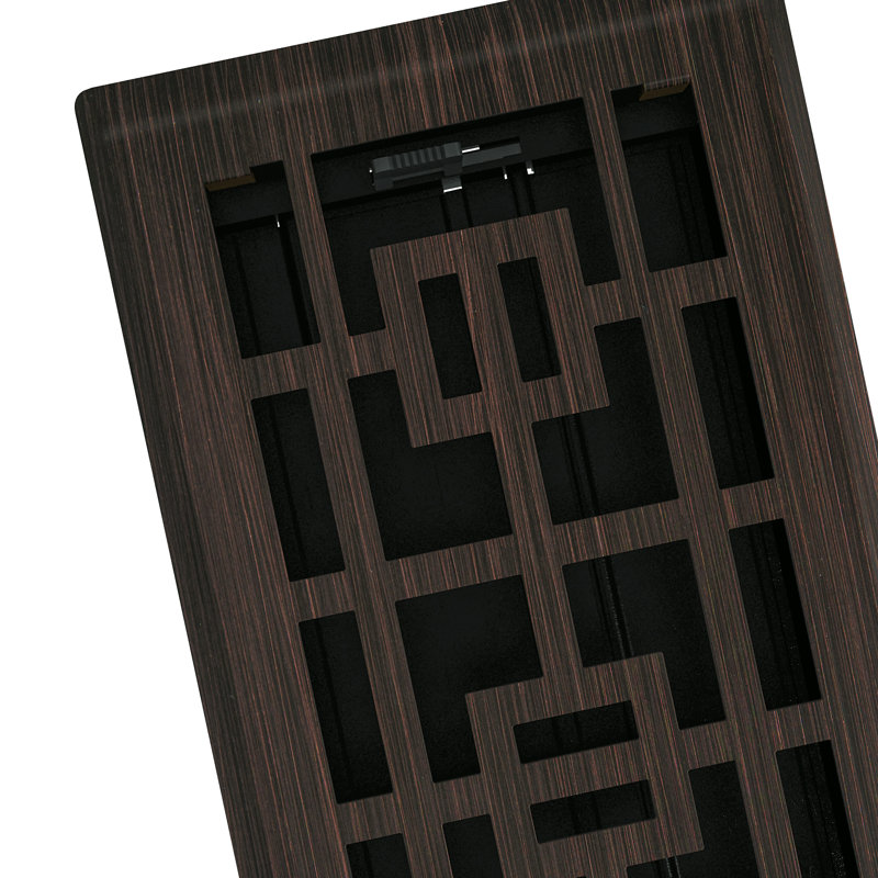 Registre de plancher en métal Tokyo, Bronze huilé