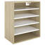  Armoire à chaussures en bois d'ingénierie blanc lustré 23,6 x 13,8 x 27,6 po-891671713