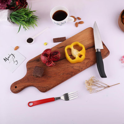 13-Inch Steak Board - Premium Wooden Serving Platter for Steak, BBQ, and Grilled Meats - Durable Cutting & Serving Tray with Juice Groove for Kitchen, Restaurant, and BBQ Parties