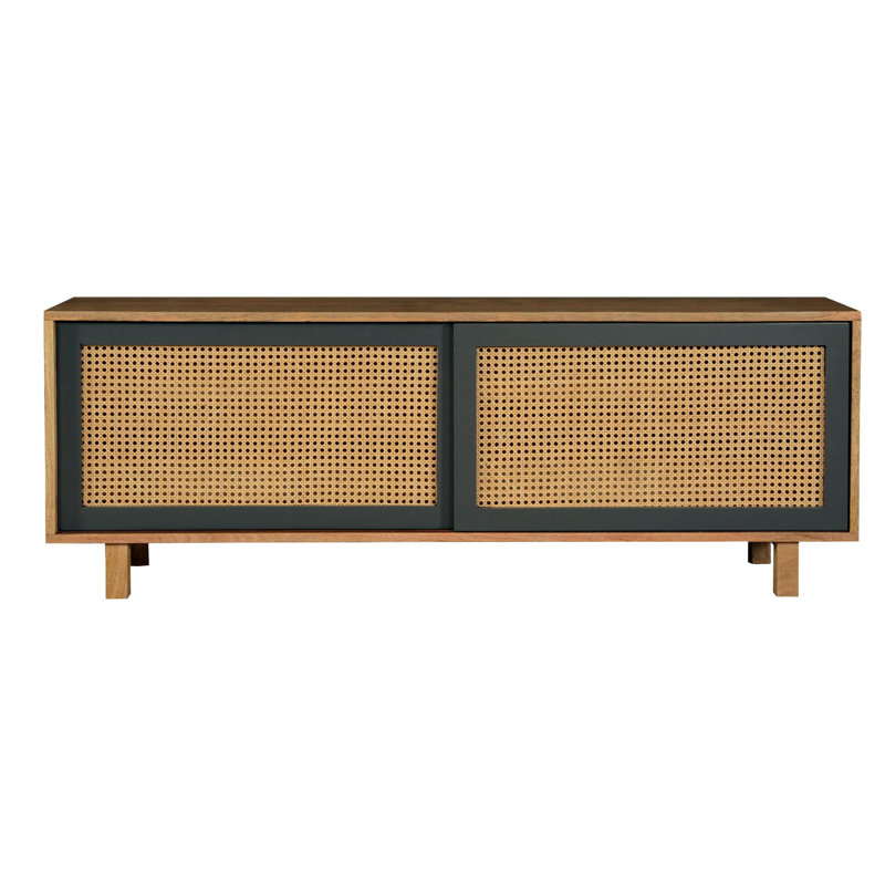Ashton Media Console, Natural/Black