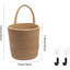 Panier suspendu tissé rustique