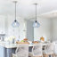 1 - Light 9.05"Wide Pendant Light with Seed Glass Shade-92635381