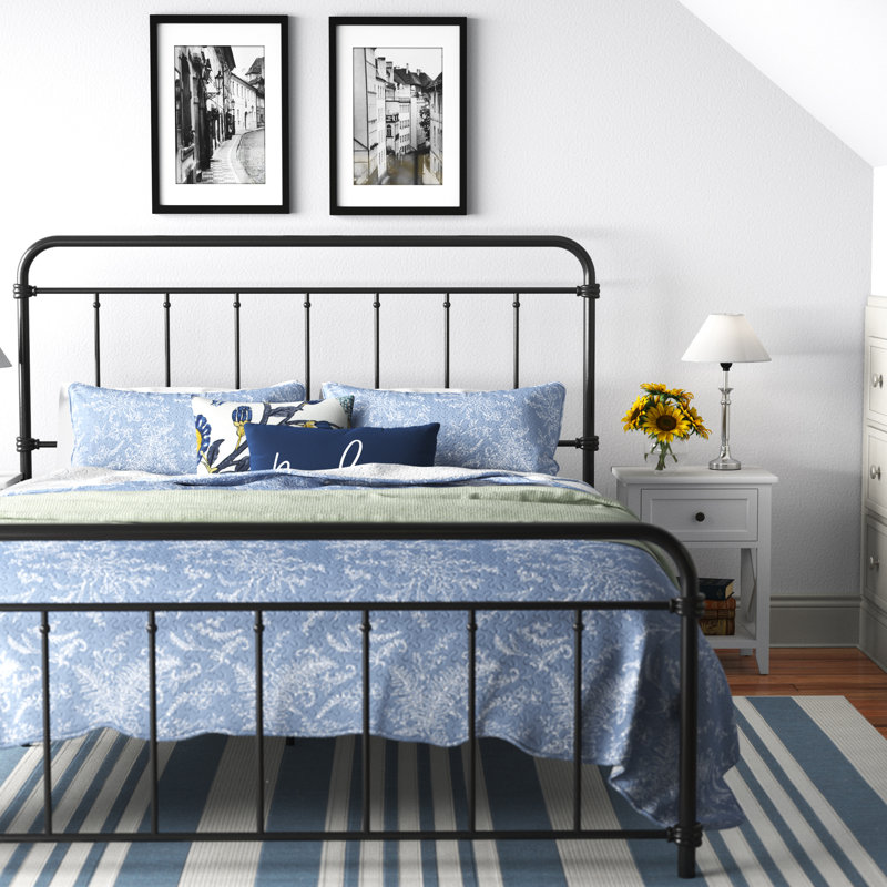Matheney Metal Platform Bed, Queen, Black