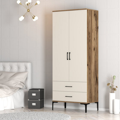 Berend 2 Door Manufactured Wood Wardrobe
