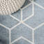 Tapis bleu clair / blanc Mashawna-139295920