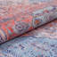 Nile Vintage Medallion Flatweave Blue/Red Machine Washable Area Rug-61443464