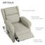 Fauteuil inclinable électrique de 28,5 po Tatums