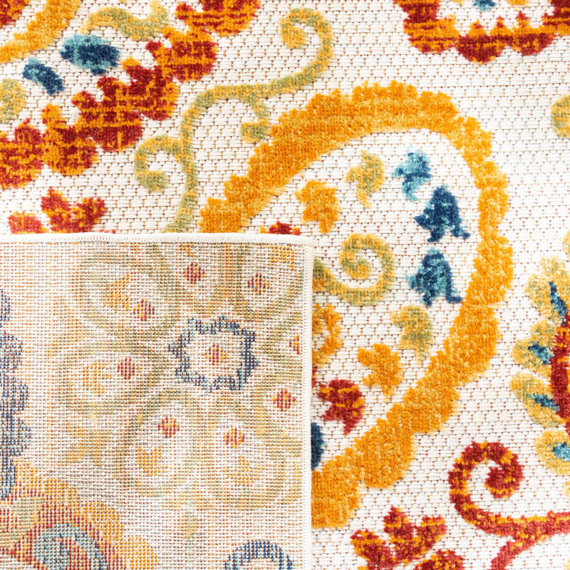 Schneck Performance Paisley Indoor/Outdoor Area Rug, Rectangle 2' x 4'