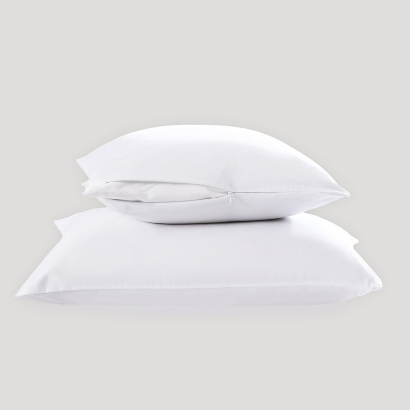 Standard Cotton Sateen Pillow Protector Set, 20" x 28"