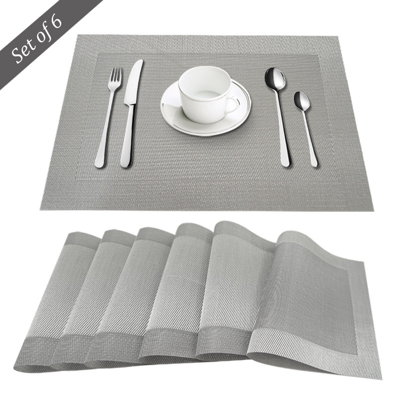 Napperon en vinyle Farrahn, Argent