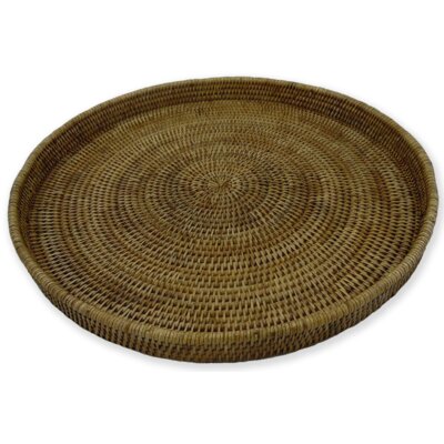 Rattan Round Serving Ottoman Tray -  artifacts trading, ATC-BS318BM