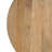 Nina 30 inch Round Mango Wood Coffee Table - Handcrafted Natural Brown, Sturdy 3-Leg Sled Base