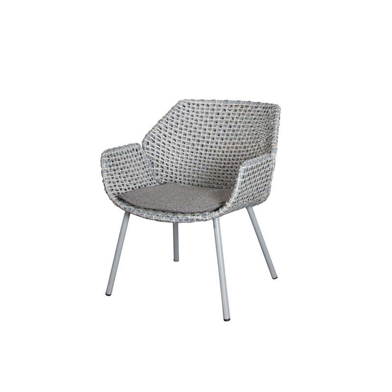 Vibe Patio Armchair with Cushions, Dark Gray