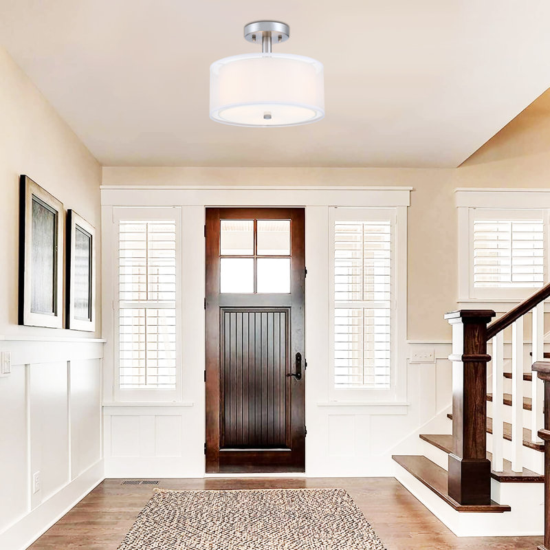 Domnik Fabric Semi Flush Mount