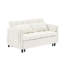 Canapé 52 po beige moderne en velours-324851256