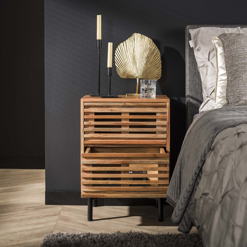 Pennville 2 Drawer Bedside Table