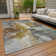 Machine Washable Indoor/Outdoor Claudian ACN1632 Gold Rug