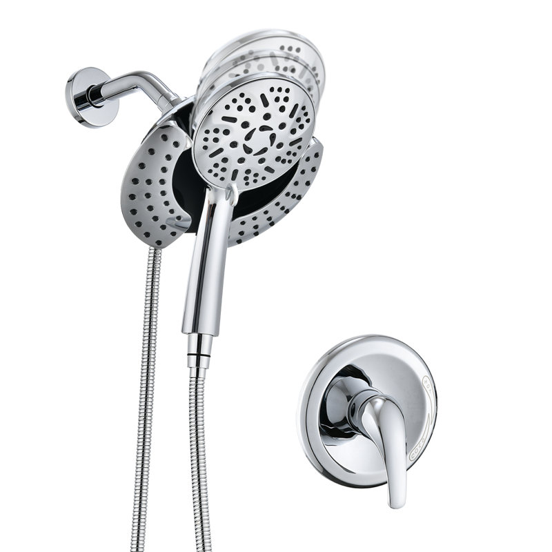 Complete Shower System with Rough in-Valve, Chrome