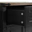 Îlot de cuisine l 53,5 po Durarte, roues verrouillables, abattant-1307734958-1311124389
