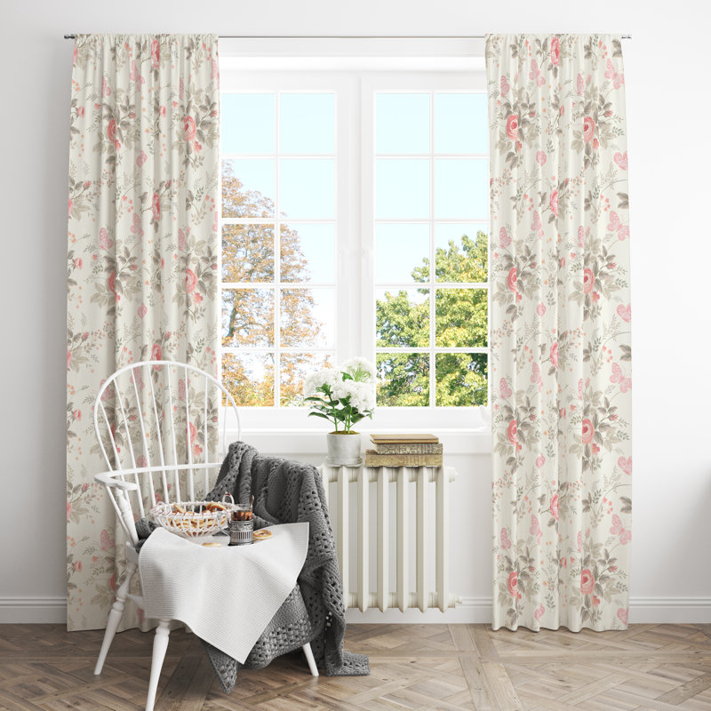 Semi Sheer Curtain Pair, 20" W x 52" L