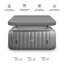 Latitude Run Alitta 130 - Jet Polyvinyl Chloride (PVC) Round Inflatable Hot Tub in Grey