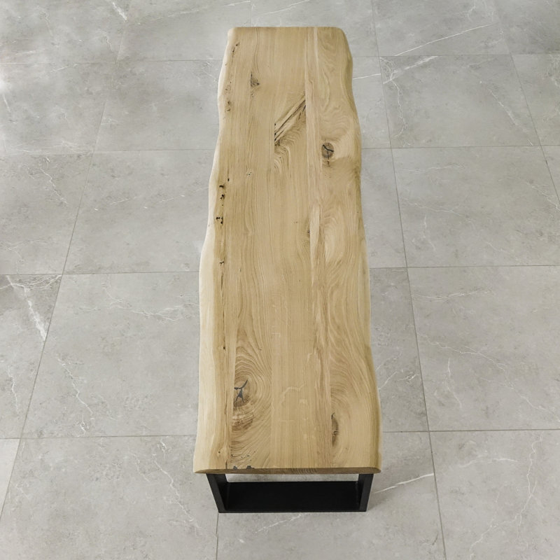 Johnson Solid Wood Bench, Unfinished, H49 x  W140 x D40cm