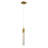 Transitional 1 Light Gold Crystal Pendant-86891452