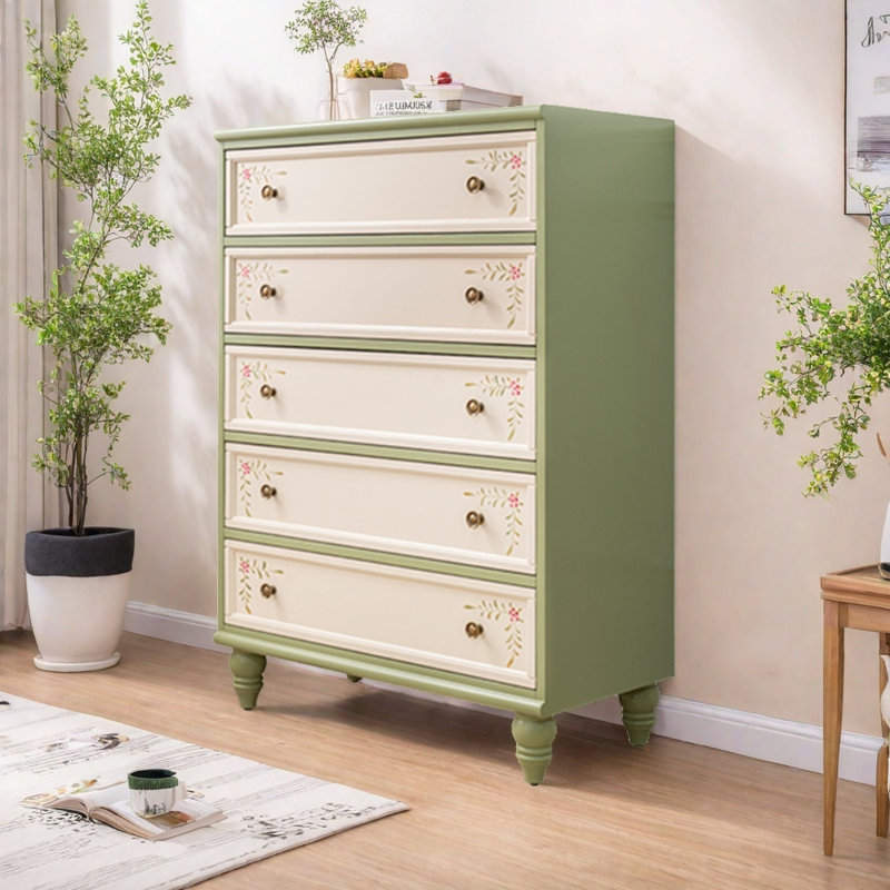 Country Retro Simple Painted Accent Chests