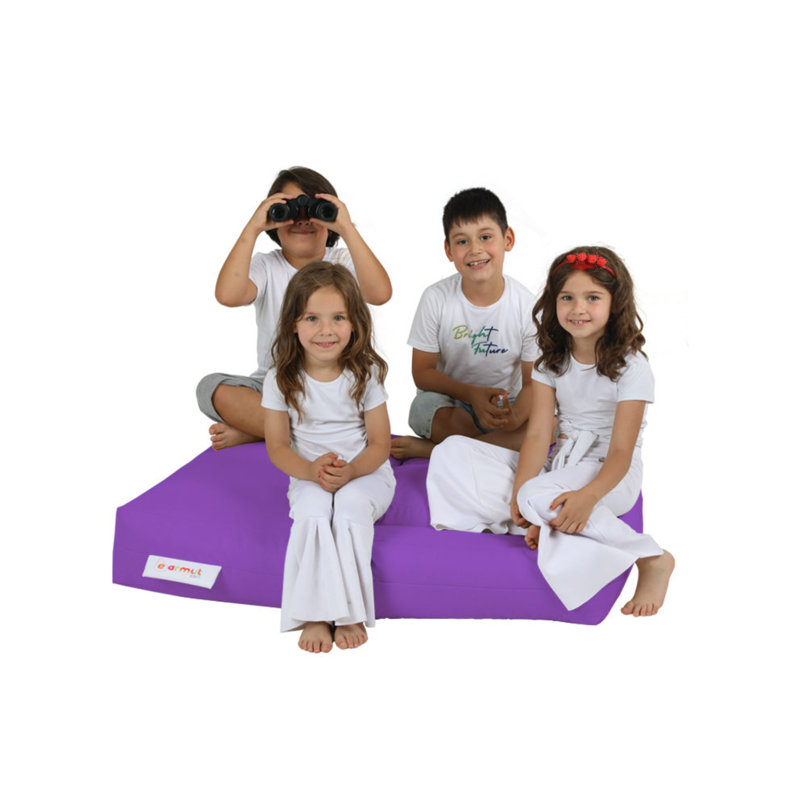 Fauteuil à billes de qualité supérieure en polyester imperméable 100% perle, polyester imperméable, 39,4 po x 15,7 po x 19,7 po | Comprend 2 coussins (15,7 po x 13,8 po x 7,9 po) | Capacité de poids maximale 440 lb | Élégant mauve uni pour la détente en plein air
