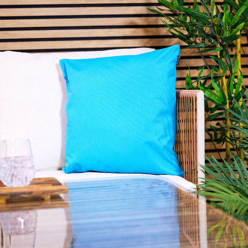 Bean Bag Bazaar Indoor-Outdoor Cushion, Aqua Blue