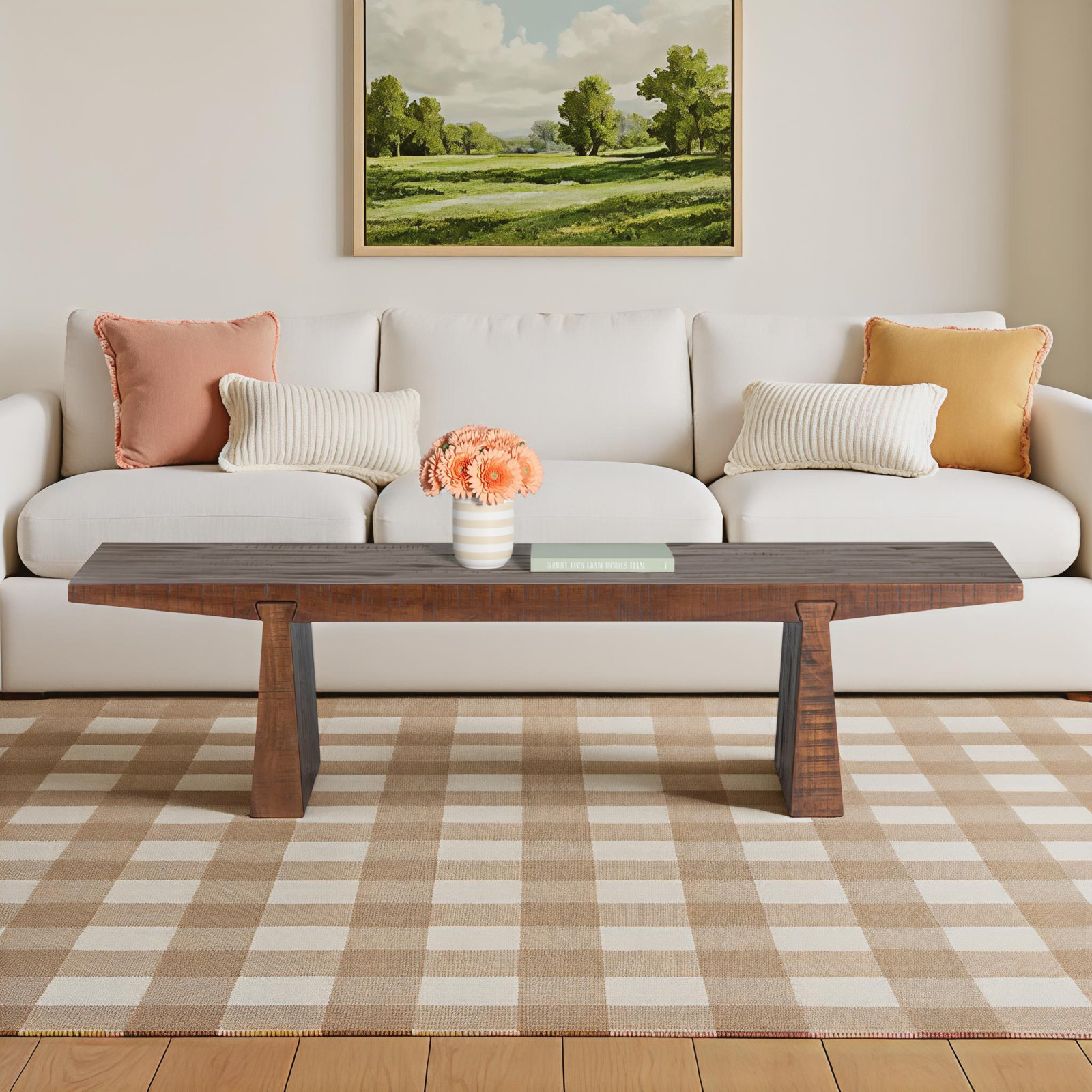Janke Reclaimed Wood Coffee Table - Rustic